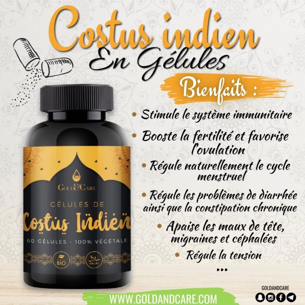 Bienfaits costus indien