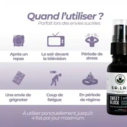 Quand utiliser le spray anti sucre au Gymnema pour réduire les envies sucrées