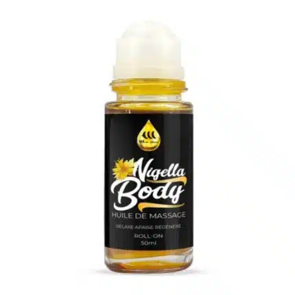 Roll-on massage à l'huile de Nigelle ouvert