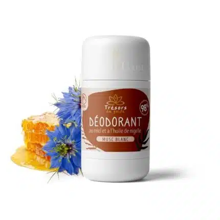 Déodorant nigelle et miel au musc blanc
