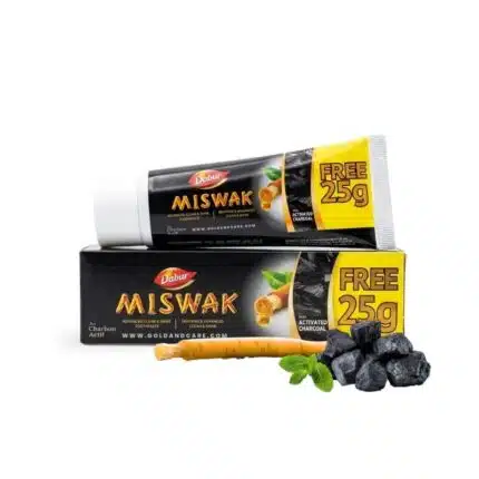 Dentifrice siwak et charbon actif